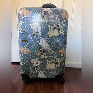 Bioworld Harry Potter 20” Hardside Wheeled Spinner Suitcase Luggage Hedwig NWT